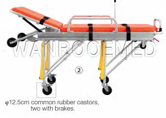 Emergency Ambulance Stretcher, Ambulance Stretcher, Hospital Ambulance Stretcher, Transport Stretcher, Stainless Steel Ambulance Stretcher