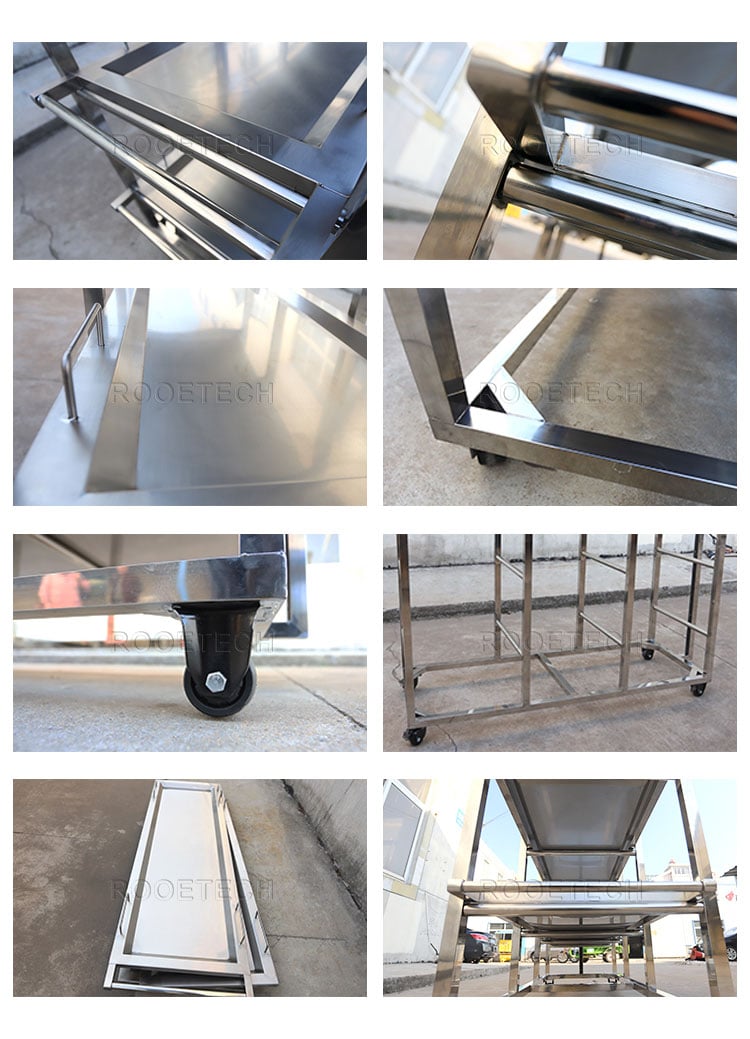 roller rack,body tray,mortuary body racks,3 tier storage rack