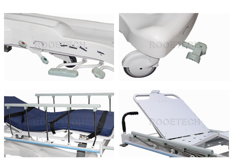 hydraulic stretcher,hospital bed stretcher,transfer stretcher trolley 