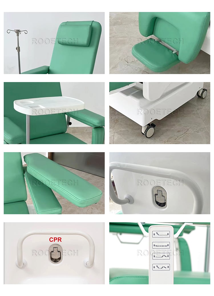 reclining phlebotomy chair,electric phlebotomy chair,blood chair