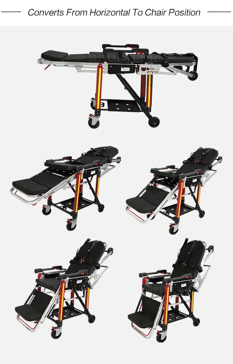 ambulance chair stretcher,multi purpose stretcher chair,emergency stretcher