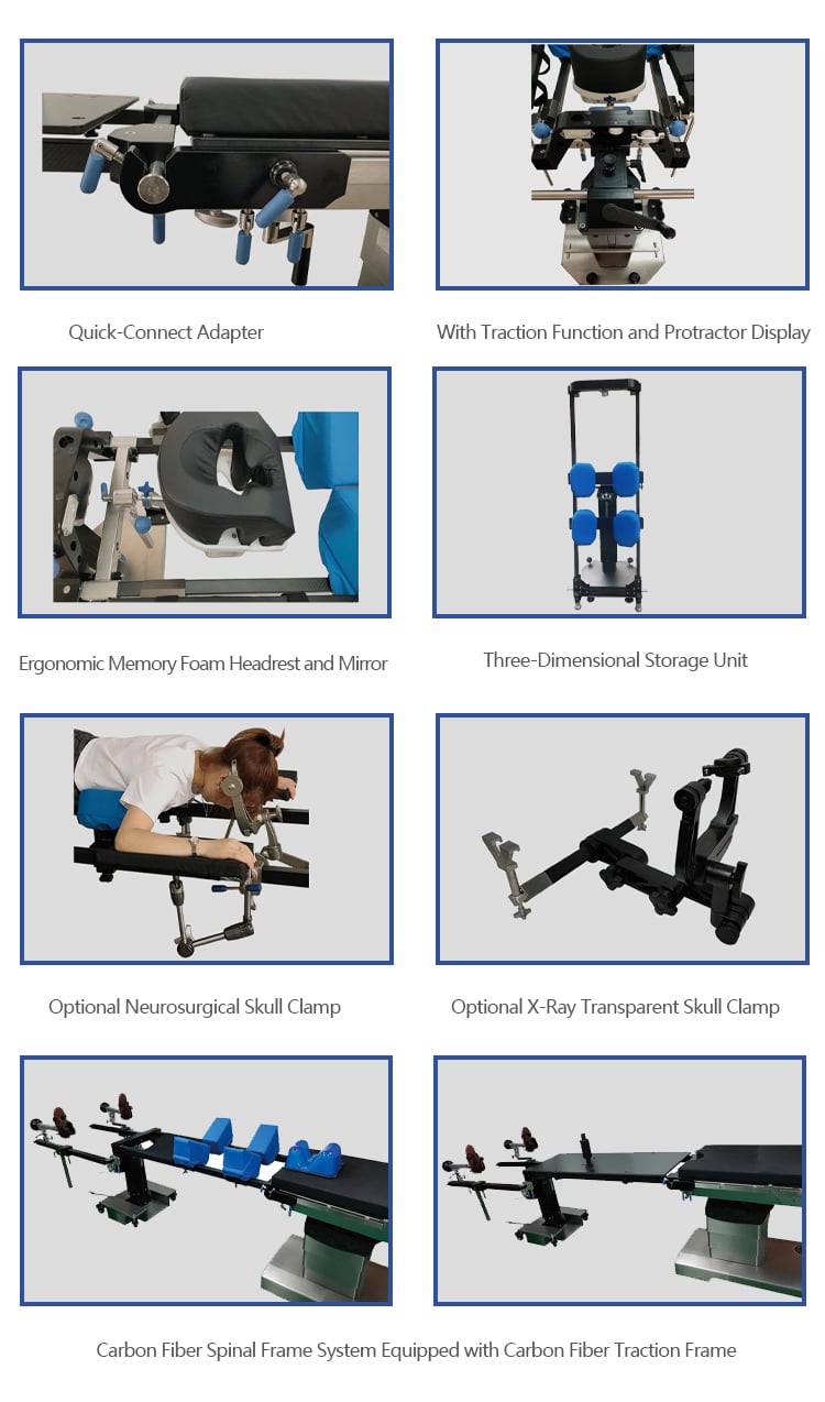 Carbon Fiber Spinal Frame,Orthopedic Traction,Craniocervical Surgical Solutions