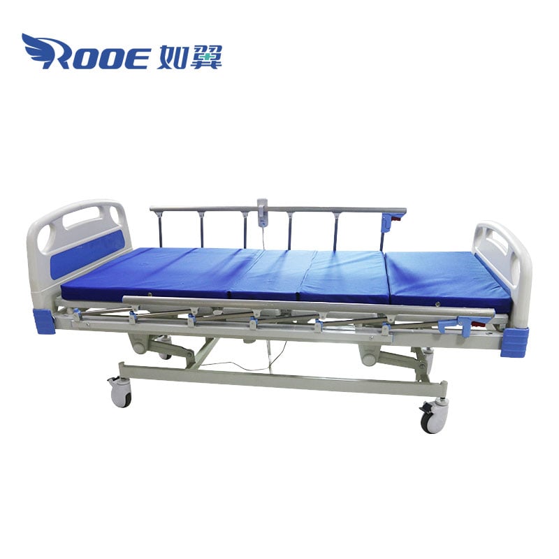 3 function electric hospital bed,hospital bed with side rails,hi lo hospital bed,ultra low hospital bed,electric hospital bed
