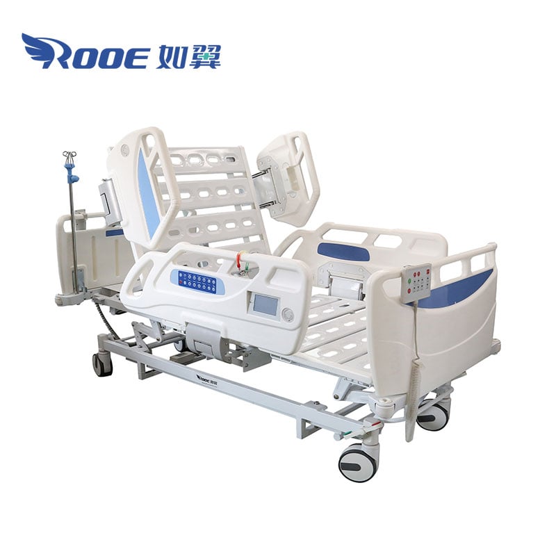 five function electric hospital bed,mobile hospital bed,hospital bed cpr release,cpr hospital bed