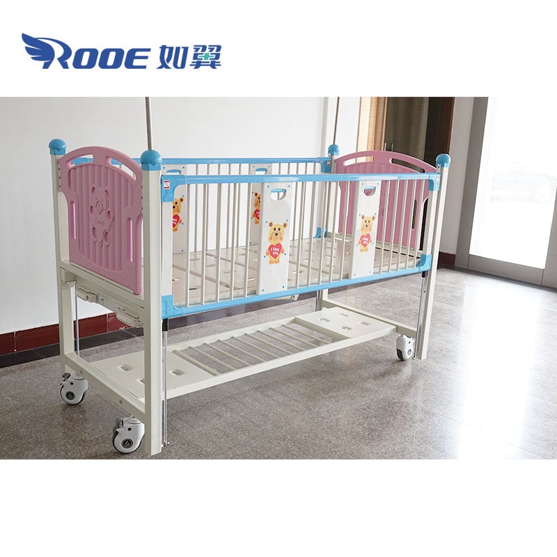cartoon hospital bed,pediatric hospital beds,kids hospital bed,two crank hospital bed,hospital bed rails