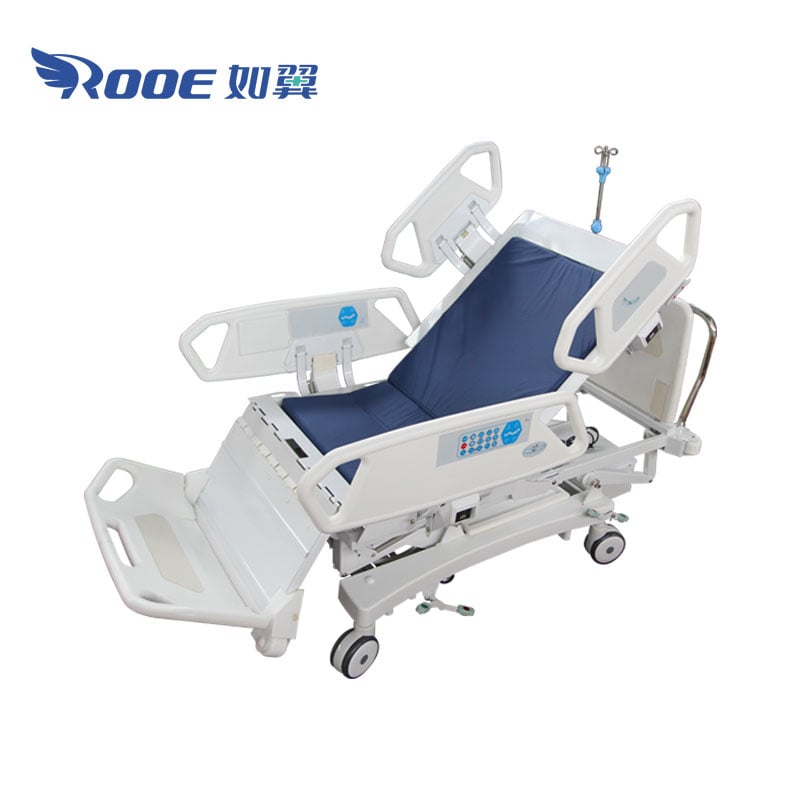 icu hospital bed,hospital bed extension,hospital bed electric,cardiac chair position hospital bed,power hospital bed