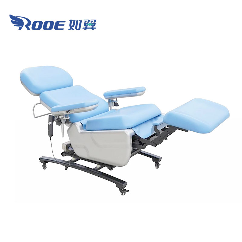 hospital recliner chair with wheels,adjustable blood draw chair,reclining blood draw chair