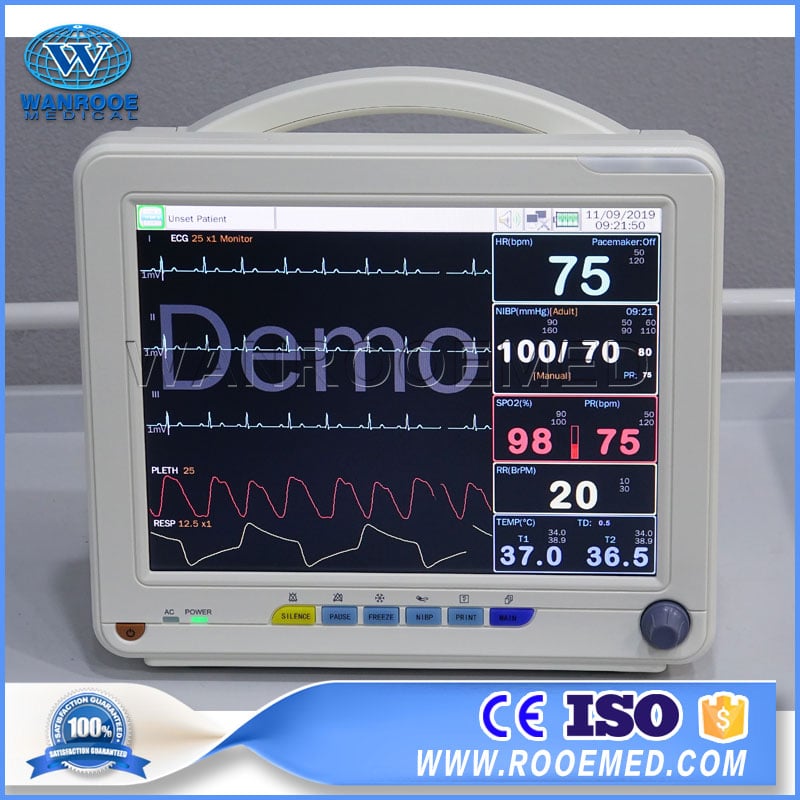 Portable ICU Patient Monitor Vital Signs Monitor Multi-Parameters Hospital