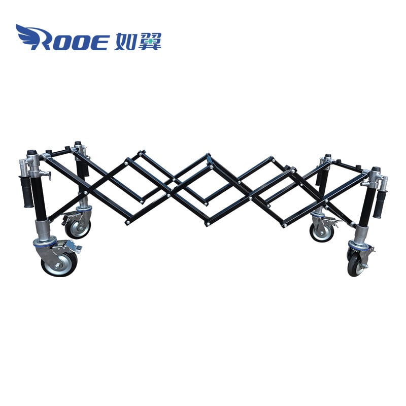 INTSUPERMAI Stainless Steel Funeral Stretcher Truck Casket Church Truck Fordable Mortuary-cot-Funeral Trolley Chapel Trolley 