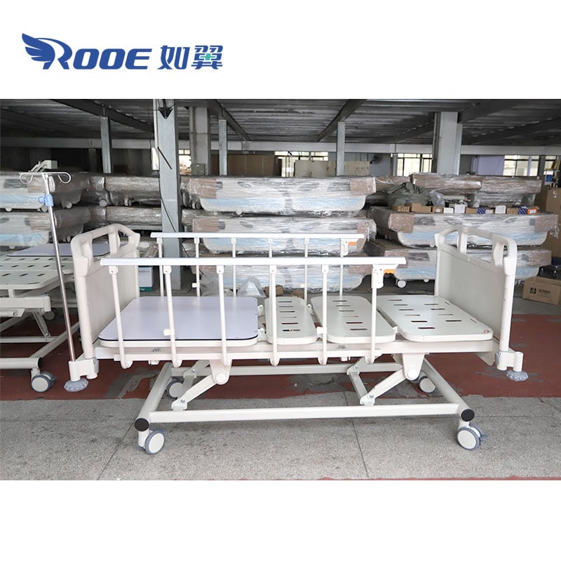 3 crank manual hospital bed,3 crank hospital bed,manual crank hospital bed,clinic bed,height adjustable hospital bed