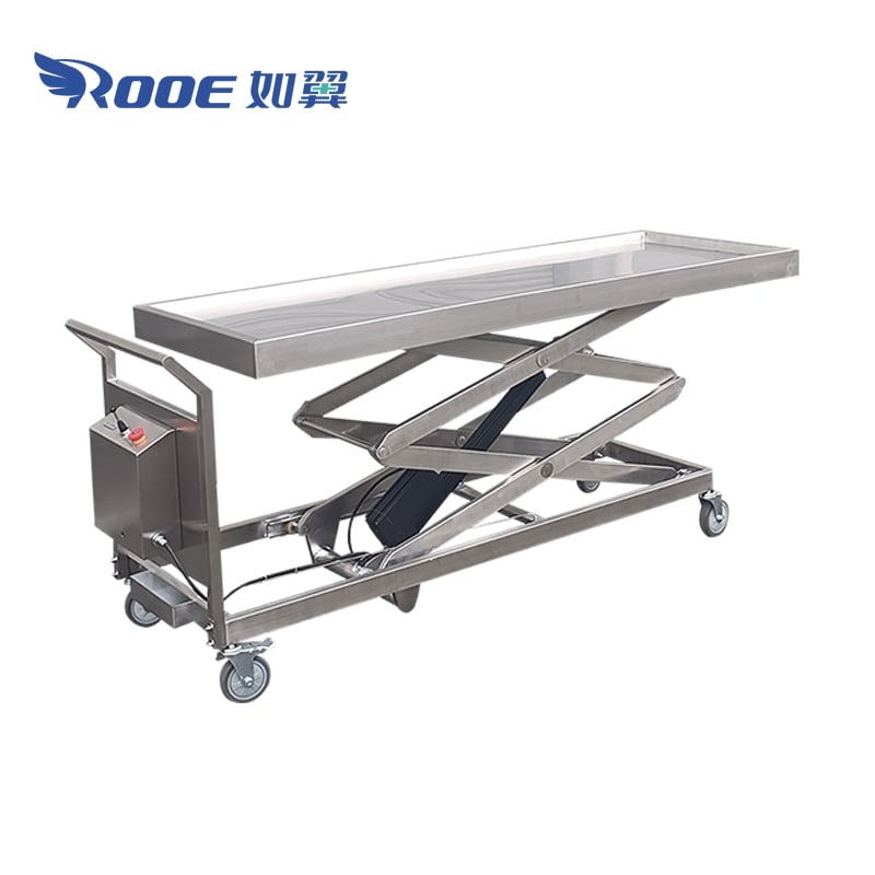 mortuary scissor lift,electric mortuary body lift,coffin lifter,body lifter mortuary,mortuary refrigerator