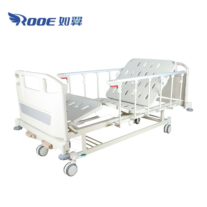two crank hospital bed,full fowler hospital bed,manual crank hospital bed,manual hospital bed,patient hospital bed