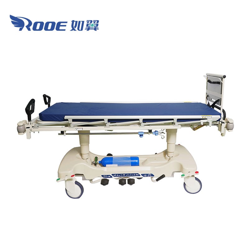 hydraulic stretcher,radiolucent stretcher,patient stretcher trolley