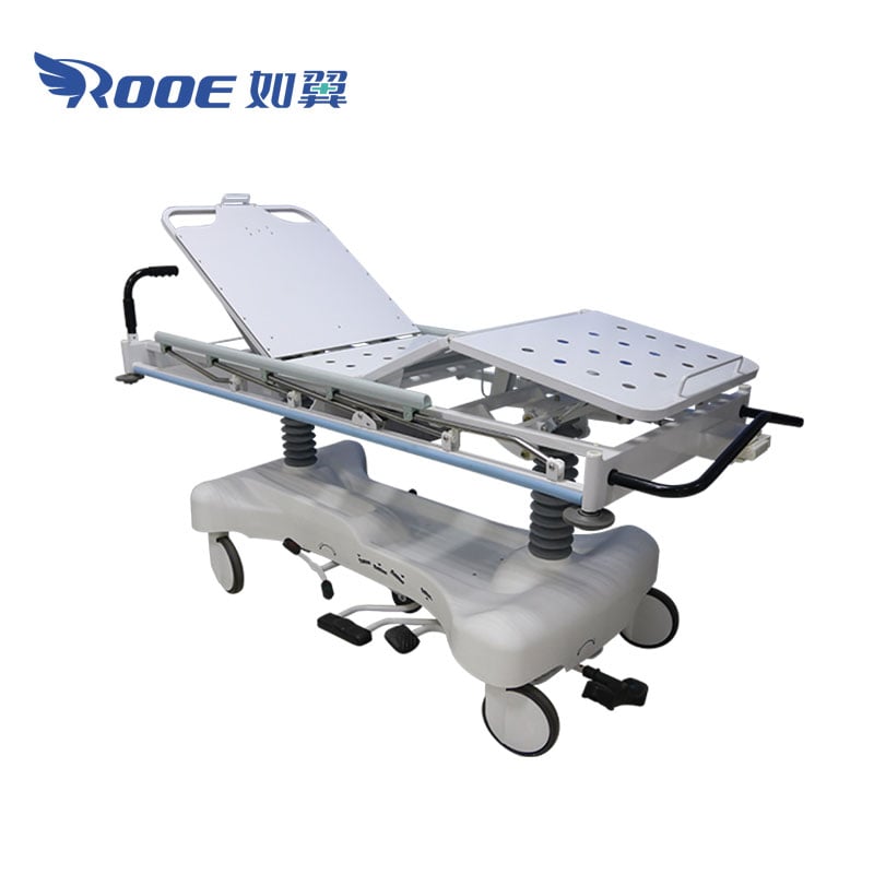 hydraulic stretcher,hospital bed stretcher,transfer stretcher trolley 