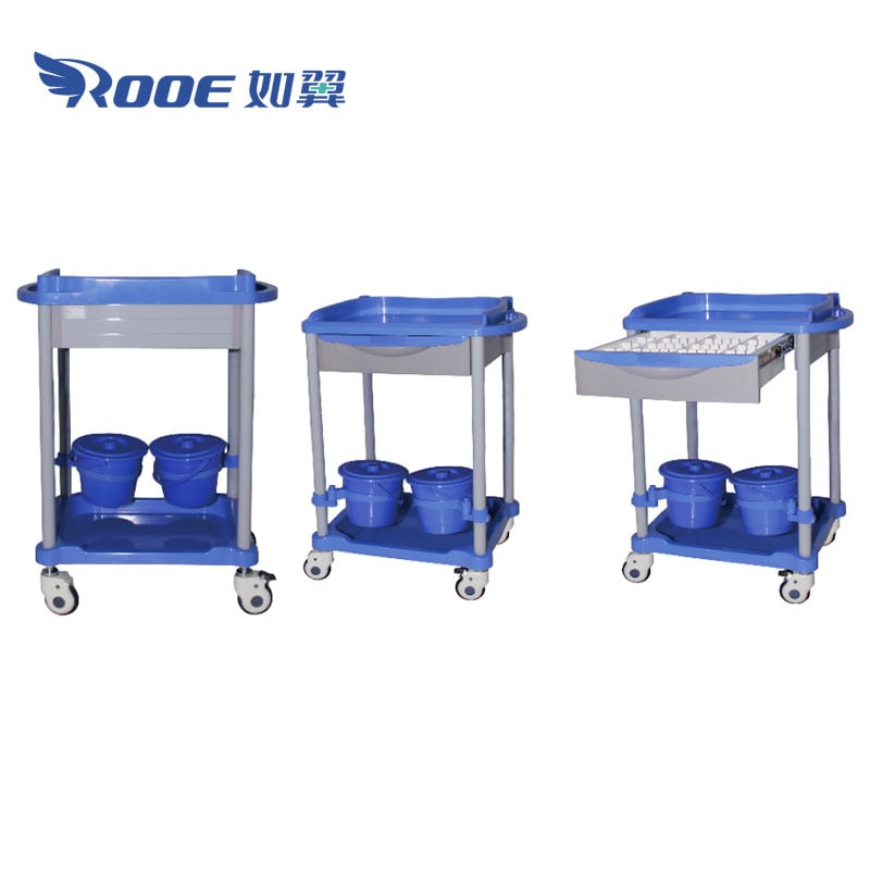 iv therapy carts,hospital injection trolley,treatment cart,medical cart with drawers,therapy trolley 