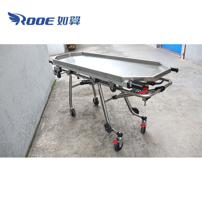 Mortuary Stretchers With Funeral Trays For Dead Bodies