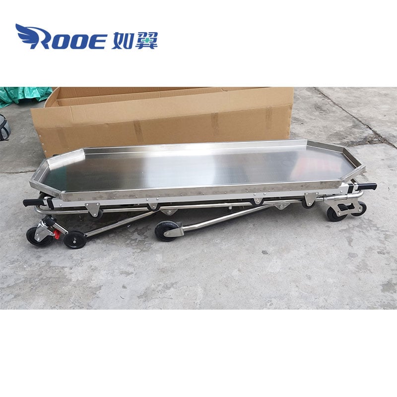 Mortuary Stretchers With Funeral Trays For Dead Bodies