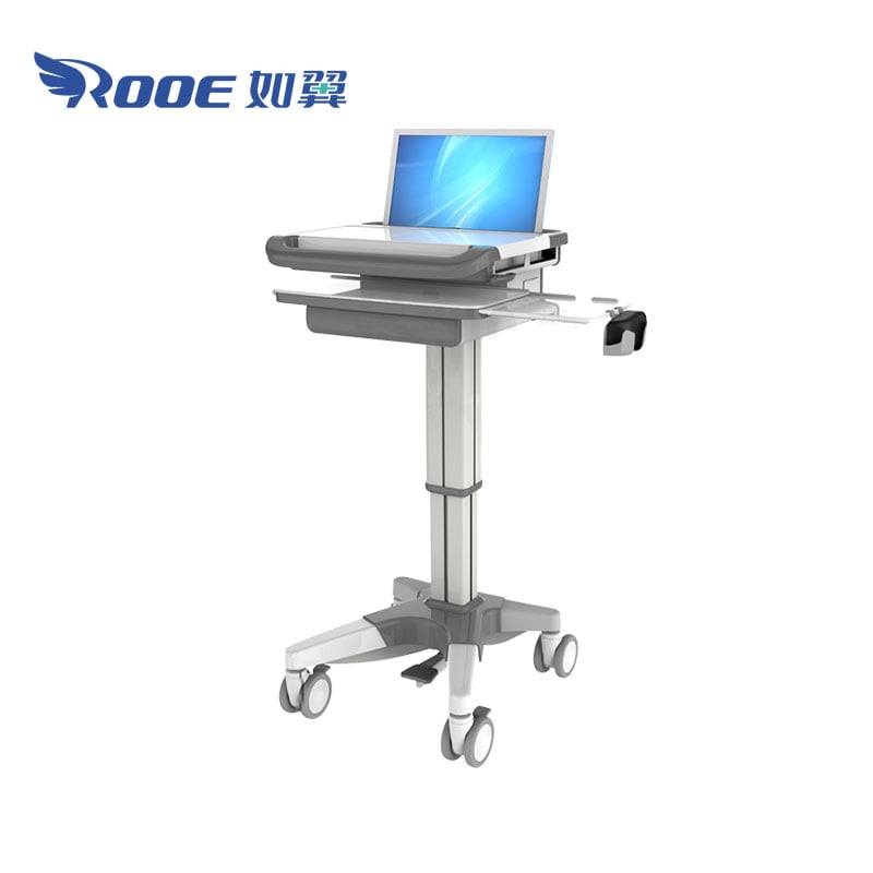 hospital laptop cart,laptop carts for healthcare,ergonomic computer cart 