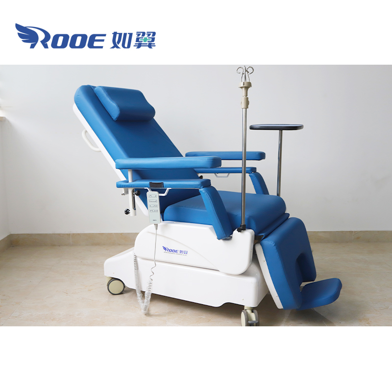 reclining phlebotomy chair,electric phlebotomy chair,blood chair
