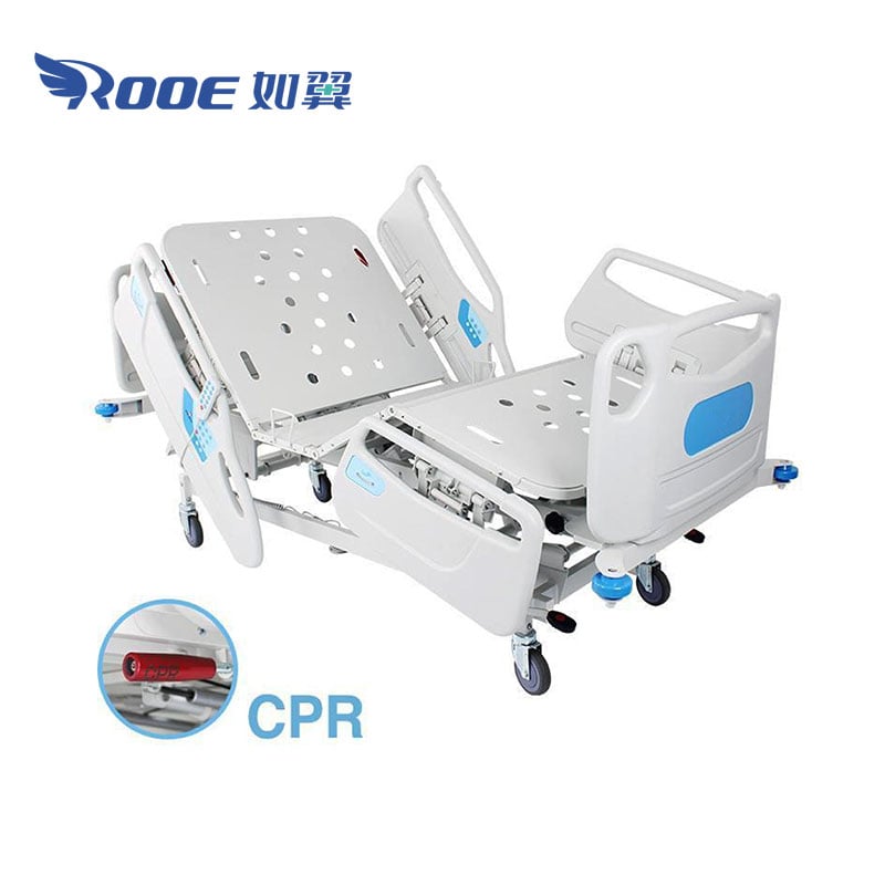 patient bed,bed extension,functional bed,5 function hospital bed