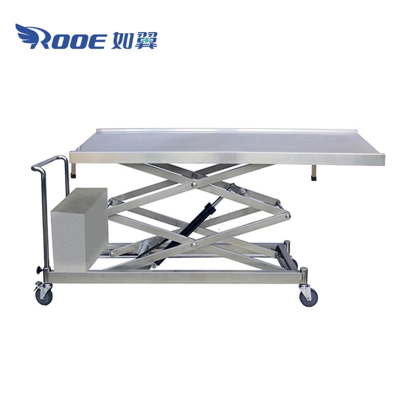 electric hydraulic scissor lift,mortuary scissor lift,hospital mortuary trolley 