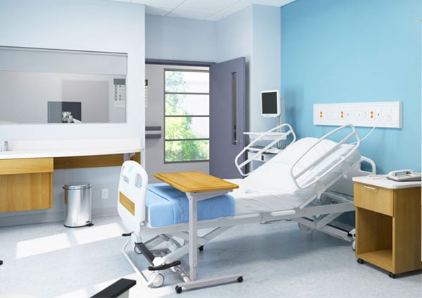 ward furniture,hospital bed,bedside cabinet,overbed table,hospital furniture