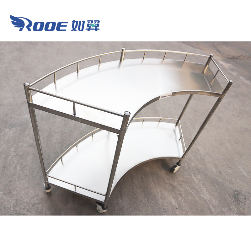 medical trolley,fan-shaped trolley,care cart,medical workbench